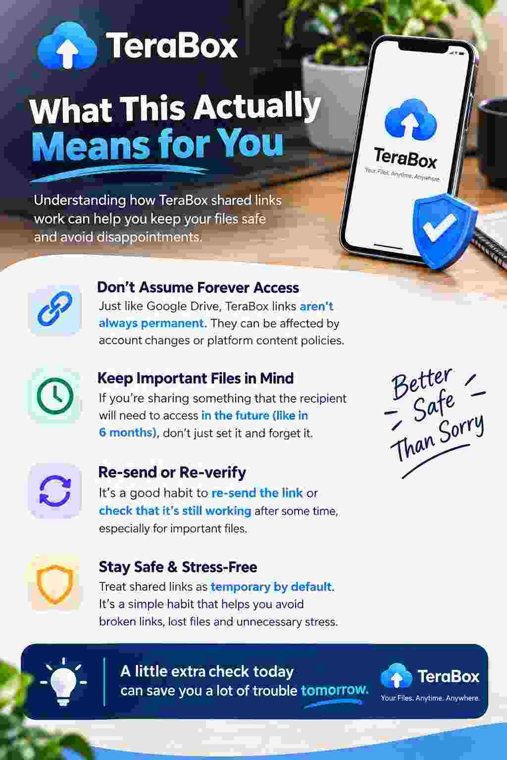 TeraBox iOS cloud storage application with file backup and storage management features